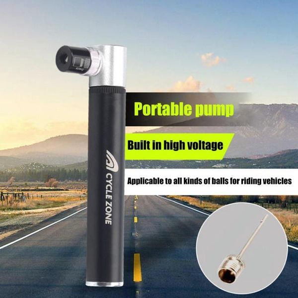 

bike pumps 1 set compact aluminium alloy high strength tire inflator pump quickly multi-function nozzle for motorbike