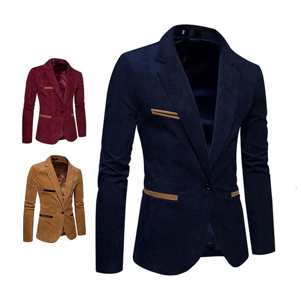 

danxi wear fashion men's corduroy color casual suit jaet x03, White;black