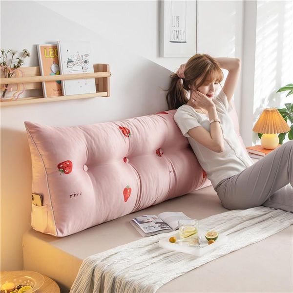 

pillow the single and double soft massage extra big backrest on sofa or bedside back while reading tv
