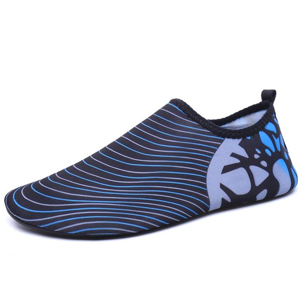 

outdoor beach sandals diving snorkeling shoes soft slides flats non-slip shoes slippers swimming water breathable shoes, Black