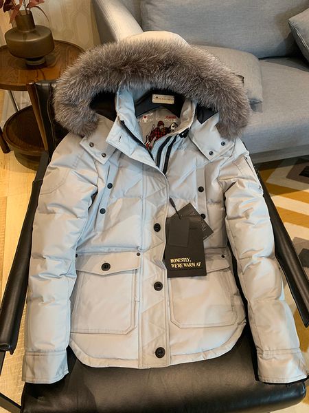 

scissors down jacket quebec silver fox fur collar outdoor work suit couple ski suit winter goose down jacket, Black