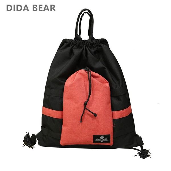 

backpack didabear man travel bag large capacity women shopping men bags bucket shoulder male waterproof oxford backpacks