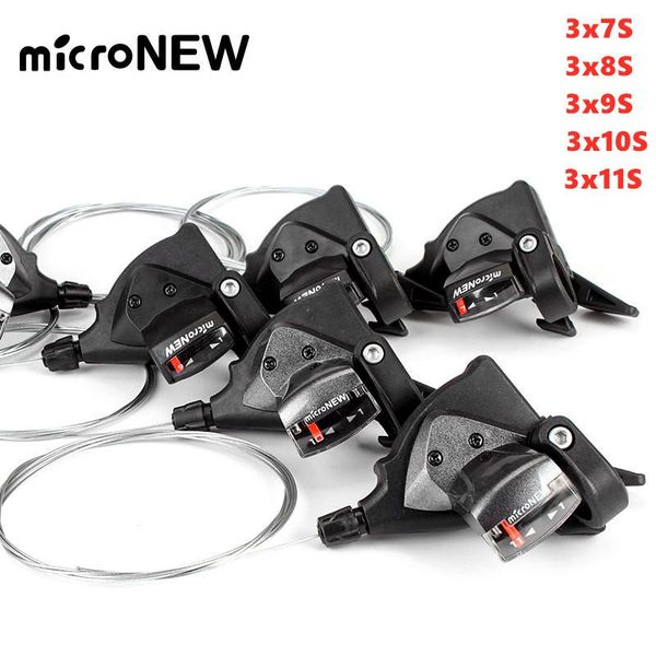 

bike derailleurs micro bicycle rear derailleur shift lever 3x7s 3x8s 3x9s 3x10s 3x11s disc brake levers front left/rear right
