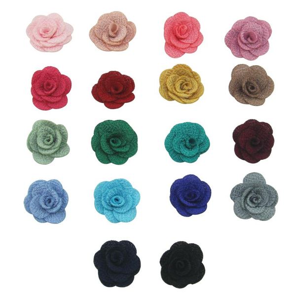

decorative flowers & wreaths 24pcs/bag artificial camellia flower 2.5cm chiffon hair diy supplies wedding bouquet household decoration