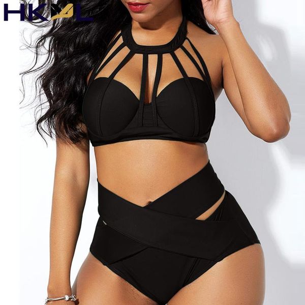 

women's swimwear summer women thick strap skinny plain mini bikini set 2021 femme 2 pieces thong strappy swimsuit traf push up, White;black