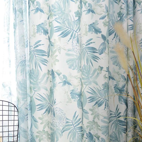 

curtain & drapes customrainforest style curtains for bedroom living room fragmentary flowers fresh plants nordic printed pastoral