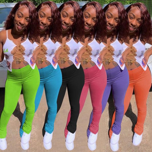 

fashion two piece set summer clubwear hollow out metal chain crop and stacked pants sporty outfits d60-db29, White