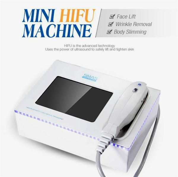 

5 cartridges hifu 2019 new portable hifu high intensity focused ultrasound skin face lifting anti wrinkle beauty equipment