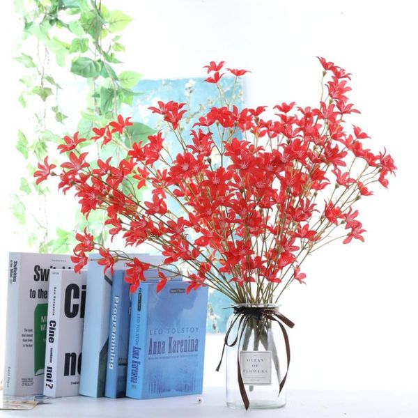 

decorative flowers & wreaths 5 fork daisy artificial silk flower plant for diy floral arrangement materials home wedding decoration fake pla