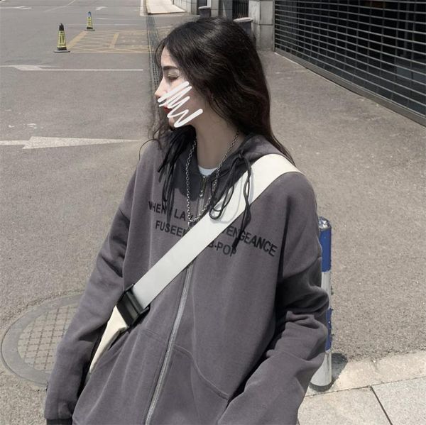 

women's hoodies & sweatshirts loose thin women baseball uniform jacket 2021 spring summer fashion ins korean style leisure solid color, Black