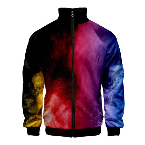 

color smoke 3d jacket mens women pilot zipper bomber jacket male streetwear coats fashion coat christmas kid's clothes casual, Black;brown