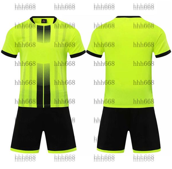 

2021 010130 football tracksuit short sleeve match training suit children's team jersey number logo customization 23, Black