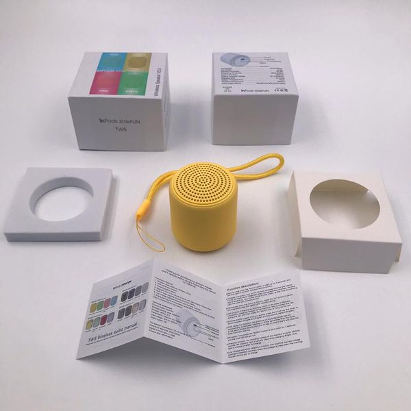 

inpods little fun outdoor speakers macaron colors metal color portable speaker wireless mini speaker