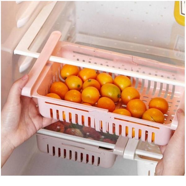 

shelves for the fridge kitchen organizer adjustable kitchen refrigerator storage rack pull-out drawer organiser spa jlltjx