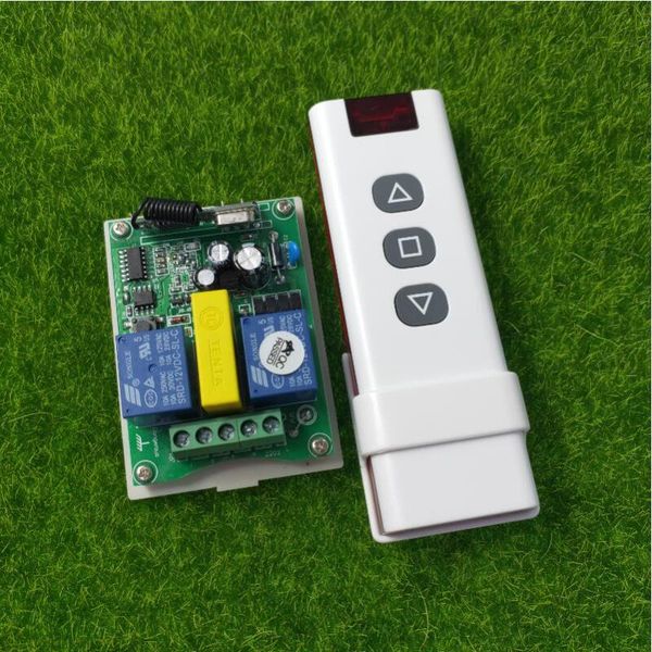 

remote controlers 433mhz ac 220 v 2 ch rf wireless control switch for tubular motor garage door /projectors/rolling doors/shutters 100m