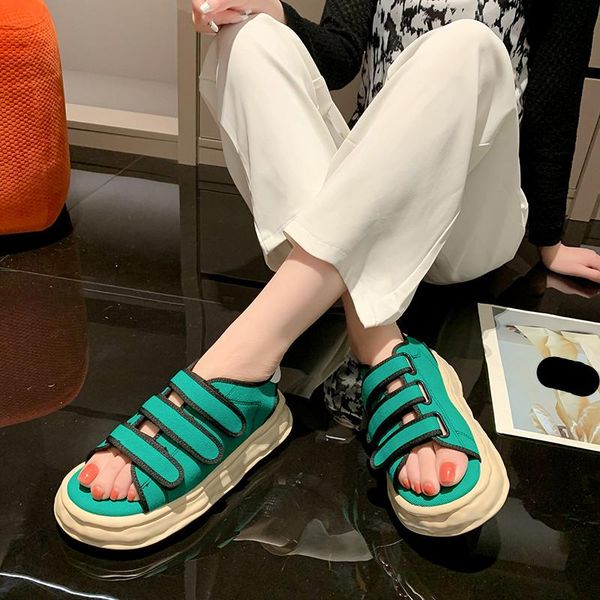 

sandals fashion womens shoes 2021 beige heeled all-match luxury low black comfort beach sports summer girls basic casual fab