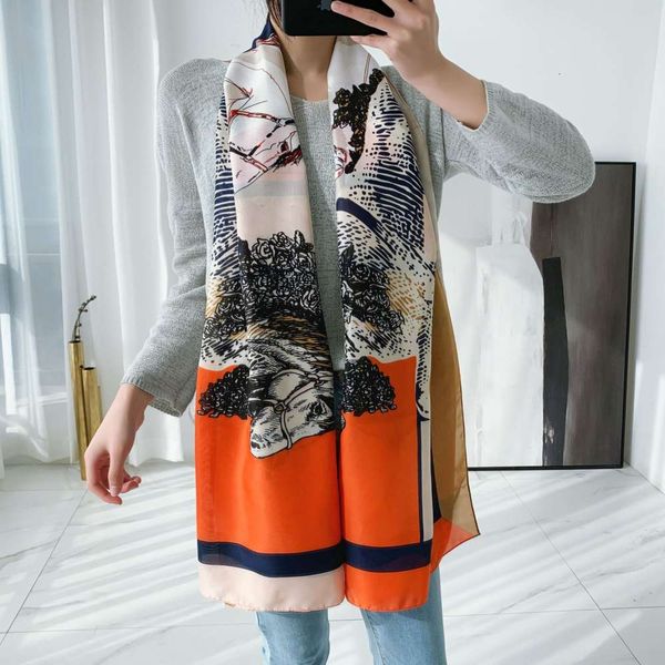 

summer protection beach towel leopard print sun flower horse rectangular silk scarf twill cotton air conditioning shawl, Blue;gray