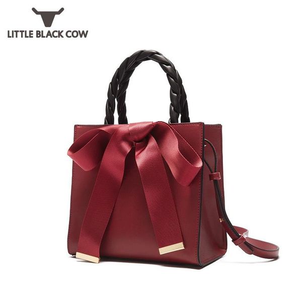 

cross body elegant wine red wedding bag womens tote 2021 fashion handbag bowknot bucket bags party ladies single shoulder crossbody