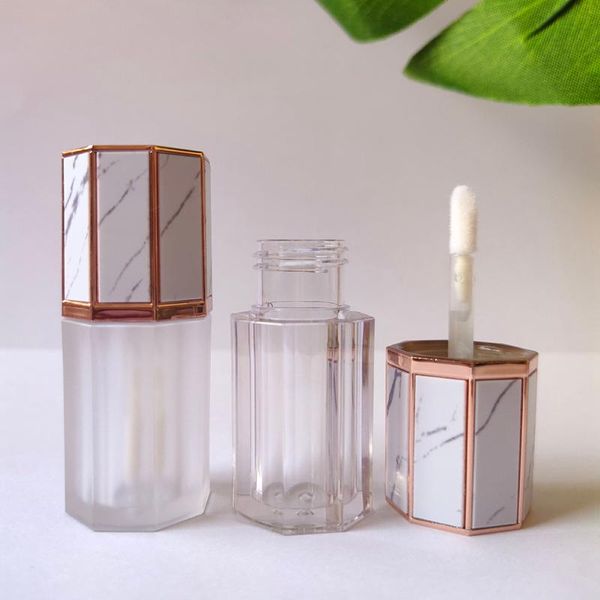 

storage bottles & jars small frosted marble empty lip gloss tubes container liquid plump cream lipstick lipbalm travel refillable