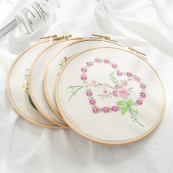 

other arts and crafts 3d diy embroidery materials package plant heart handcraft kits for beginners frame bordado sewing set