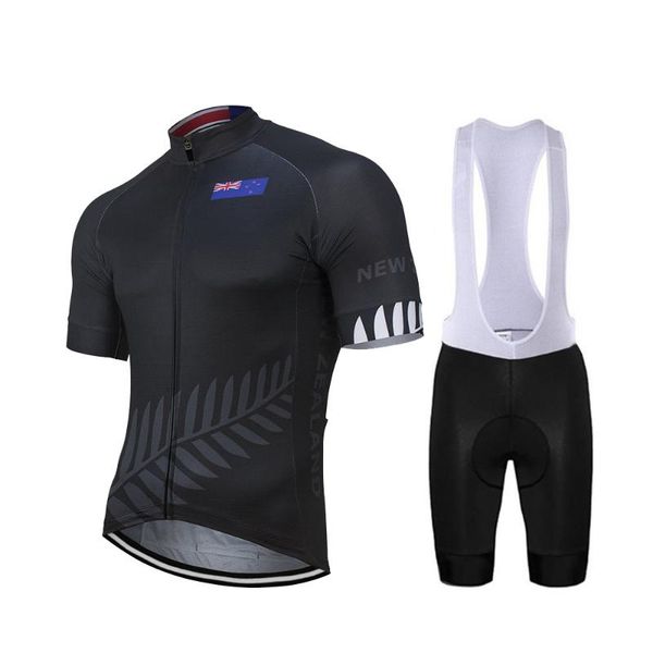 

racing sets 2021 zealand men black cycling jersey set bike road mountain race breathable 9d gel, Black;blue