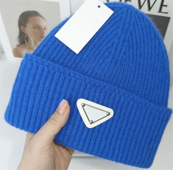 

15 colors luxury knitted hat designer beanie cap mens fitted hats cashmere letters casual skull caps outdoor fashion high quality, Blue;gray