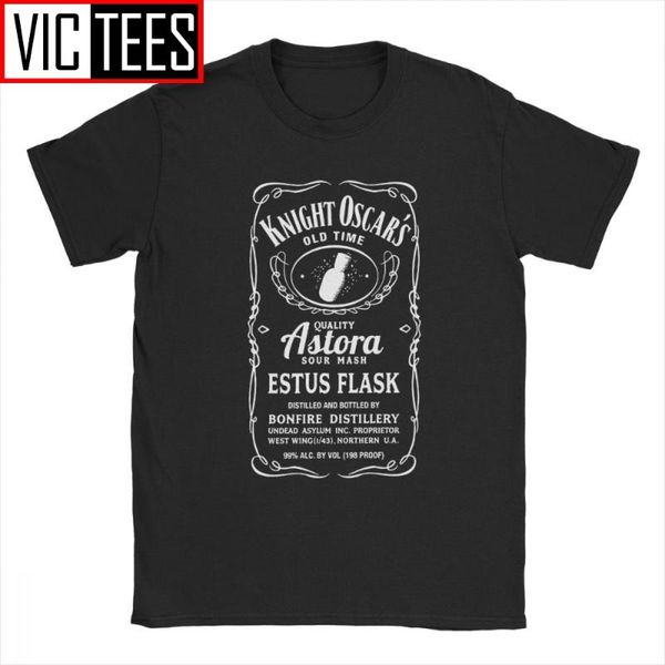 

men's t-shirts men knight oscars estus flask dark souls t shirt praise the sun bloodborne game cotton short sleeve tee t-shirt, White;black