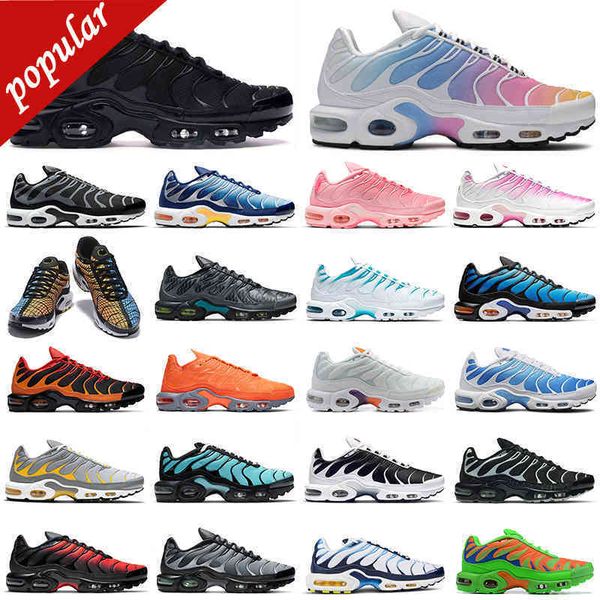 

{suitable}2021 tn plus running shoes men women spider web triple black grey orange greedy tns womens mens trainers outdoor sports sneakers w