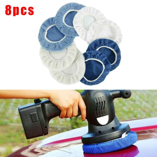 

care products car polisher pads 8pcs 9inch10inch microfiber bonnets polishing wax wash buffer for waxing buffing