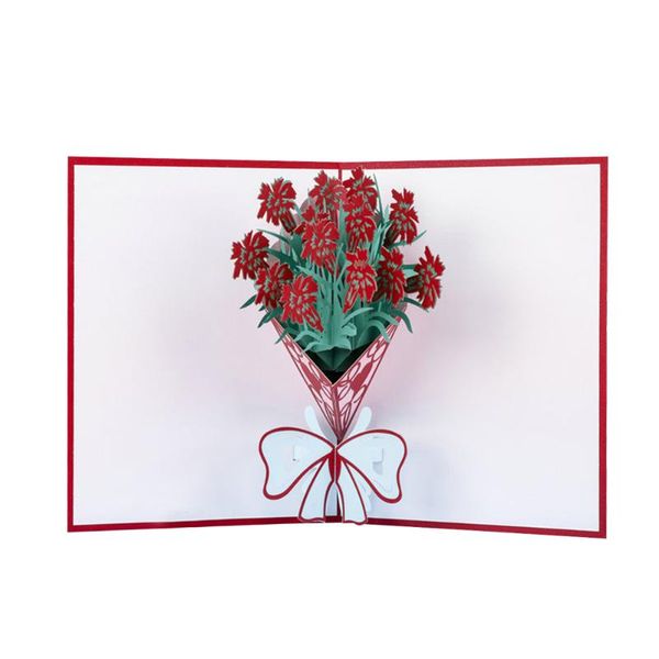 

greeting cards thanksgiving flowers card up three-dimensional gift home beautiful mother's day invitation prop 3d