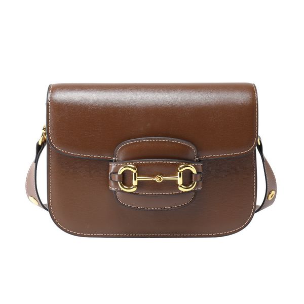 

design hand 1955 horse buckle saddle autumn and 2020 new tofu leather women's bag single shoulder messenger bag