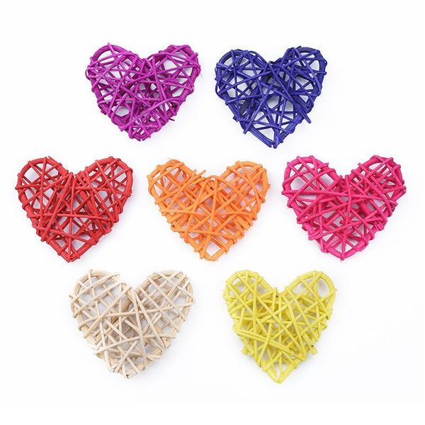 

5pcs 7cm artificial straw love wedding decorative flower wreath home christmas decor rattan ball diy curtain hanging acc jllquf