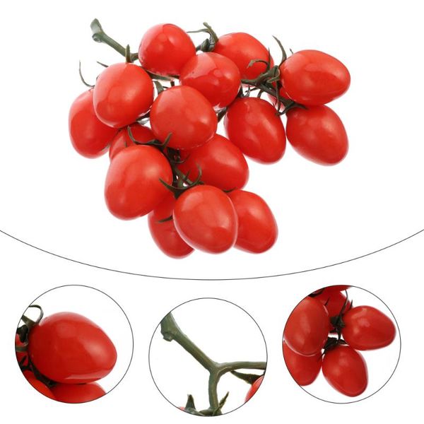 

party decoration fake fruit simulation cherry tomatoes home pography prop
