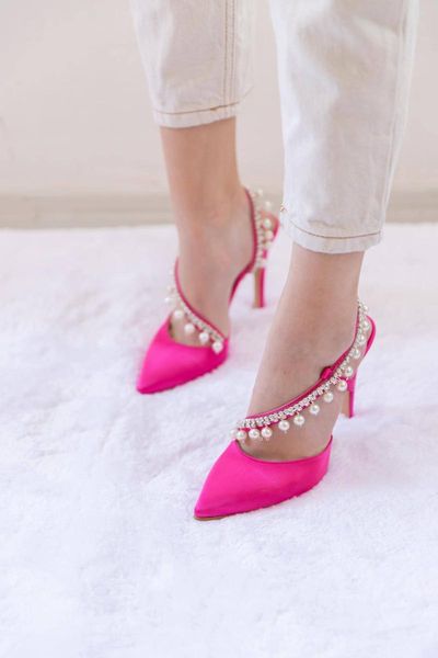 

dress shoes pearl fushia women heels season high women's fashion, Black