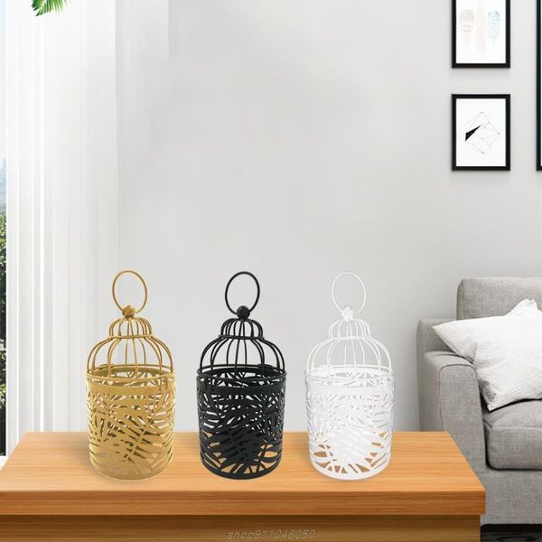 

candle holders hanging holder birdcage metal vintage lantern tealight centerpieces candlestick for table wedding party o26 21 dropship