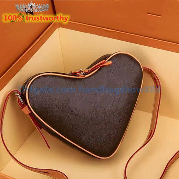 

designers crossbody bags single shoulder bag mini handbags classic heart-shaped made leather