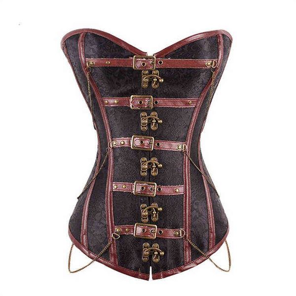 

waist tummy shaper corset coffee gothic court corset