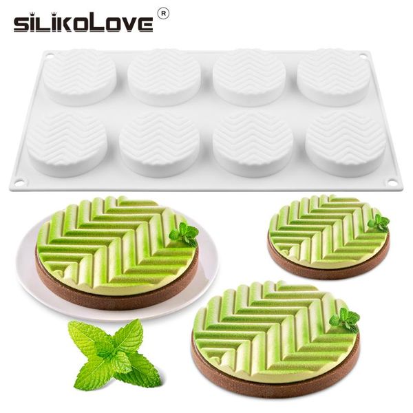 

baking moulds silikolove 8 cavities 3d cake mould silicone mousse cakes round diy oven safe non-stick brownie dessert molds tray