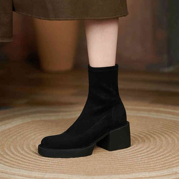 

dress shoes ankle boots in thick heels, high heels tmtt, Black