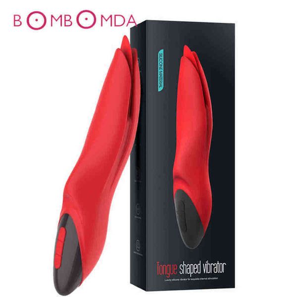 Nxy Sex Vibratori Leccata di lingua Vibratore femminile Capezzolo g Stimolatore del punto Vagina Clitoride Masturbatore Dildo Negozio Cunnilingus Giocattoli per adulti 1208