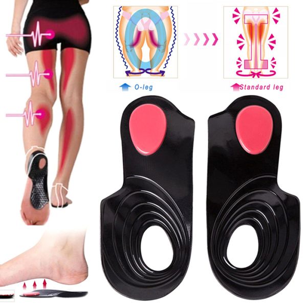 1 paia Piedio di correttore piano Gel Soletta Piedi piatti Piedi piatti O / X Supporti per arco per gamba 3 Formato Avable Orthopedic Solette corrette 2