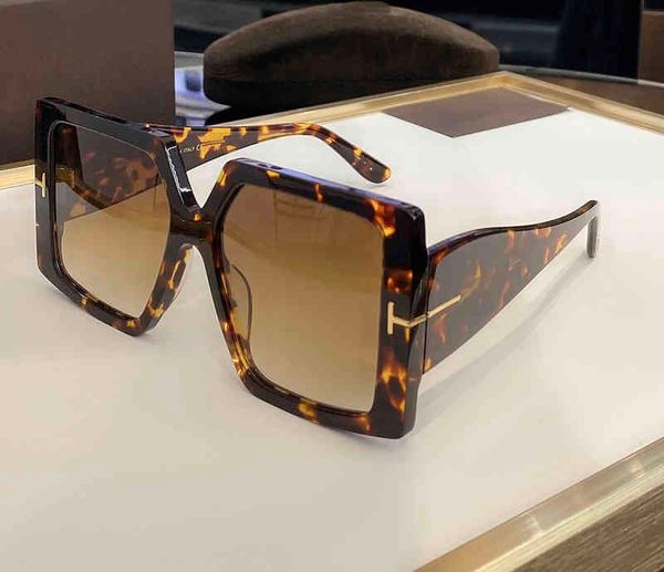 

2022 factory wholesale glasses square oversized sunglasses 2021tom ft0790 fashion women men female male retro eyewear shades uv400, White;black