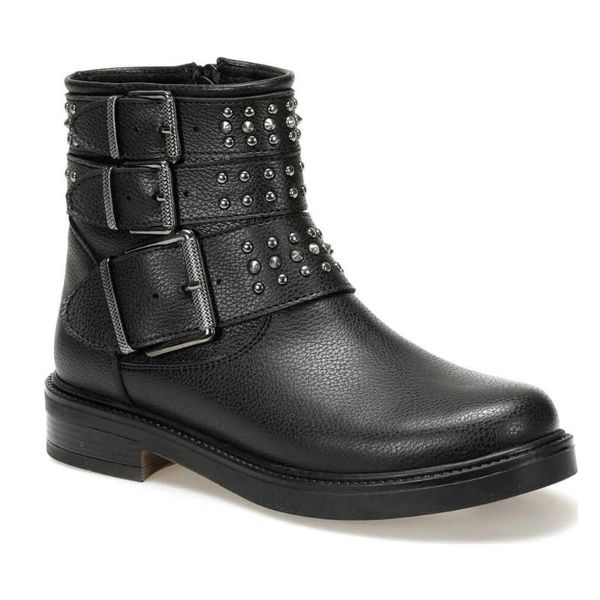 

boots black women zipper winter fashion modern trend casual 2021