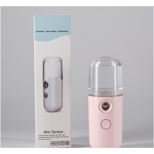 

5 colors mini nano mist sprayer facial body nebulizer steamer moisturizing skin care tools 30ml face spray beauty instruments xcsln jaxuz