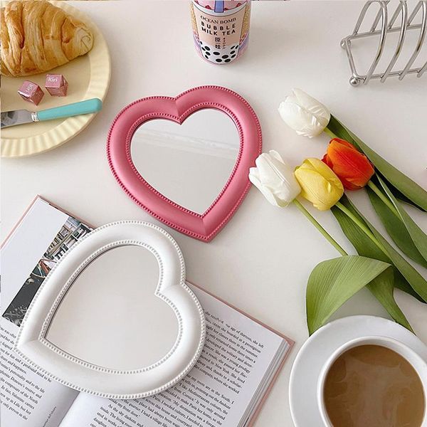 

mirrors web celebrity cosmetic mirror decorative girl heart student dormitory portable home small
