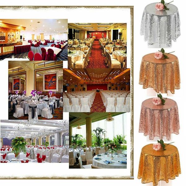 

new table cloth tablecloth round sequin tablecloths for wedding party event banquet home table cover decoration cover tableware