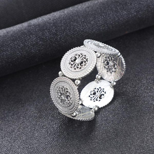 

bangle zinc alloy hollow bohemian band summer dress with retro 2021 cross symmetrical bracelet dripping oil sticker super flash, Black