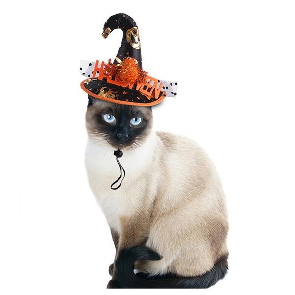 

cat costumes funny pet supplies halloween hat pumpkin pattern dog headdress interactive accessory toy