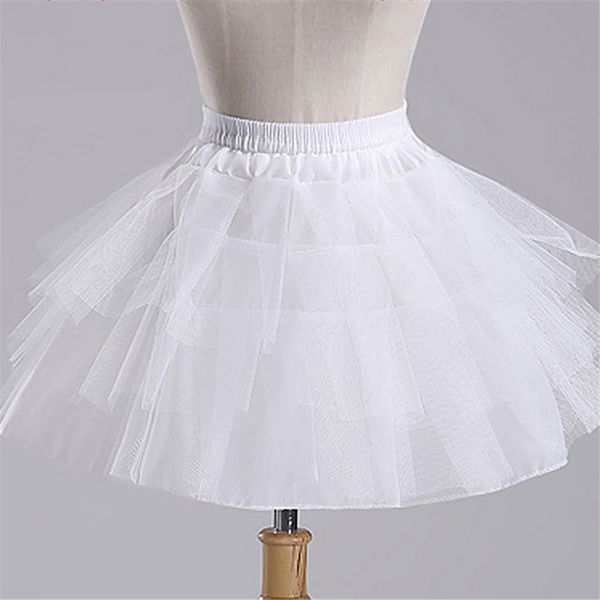 

white petticoat for girls crinoline underskirt flower girl prom ball gown dress puffy skirt jupon