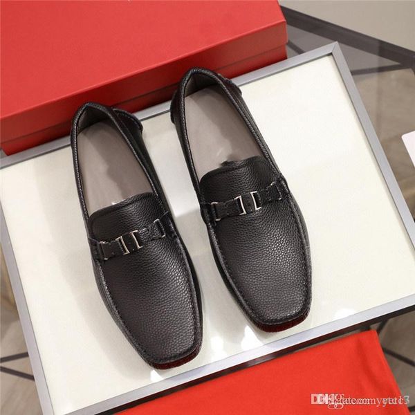 

handmade luxury genuine leather men shoes, designer sping autumn plus size breathable men casual shoes flats, comfortable driving shoes men, Black